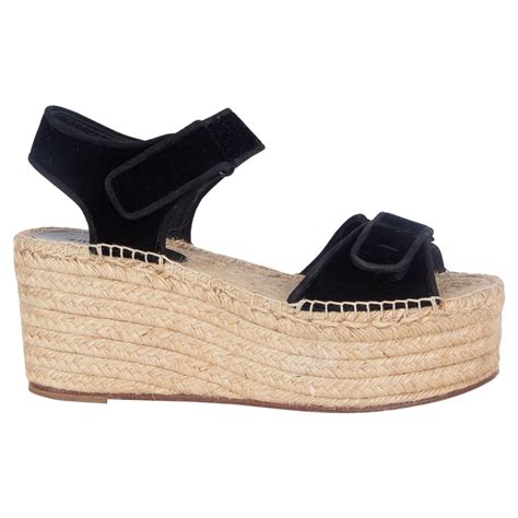 celine black velvet wedge|celine sandals for women.